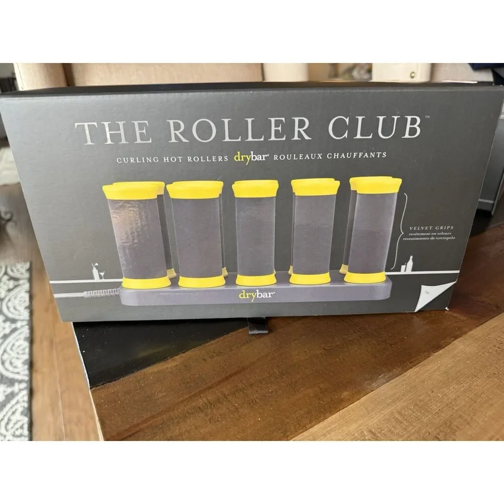 The Roller Club DryBar Curling Hot Rollers w/ Clips & Travel Case